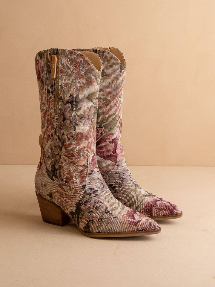 The Brilee | Mauve Tapestry Western Boot