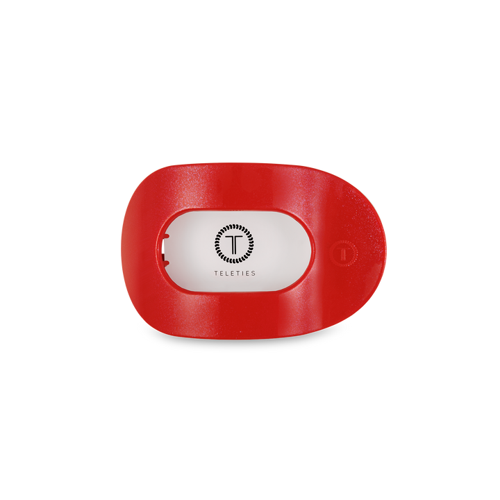 Round Flat Hair Clip | Small | Rudolph Red