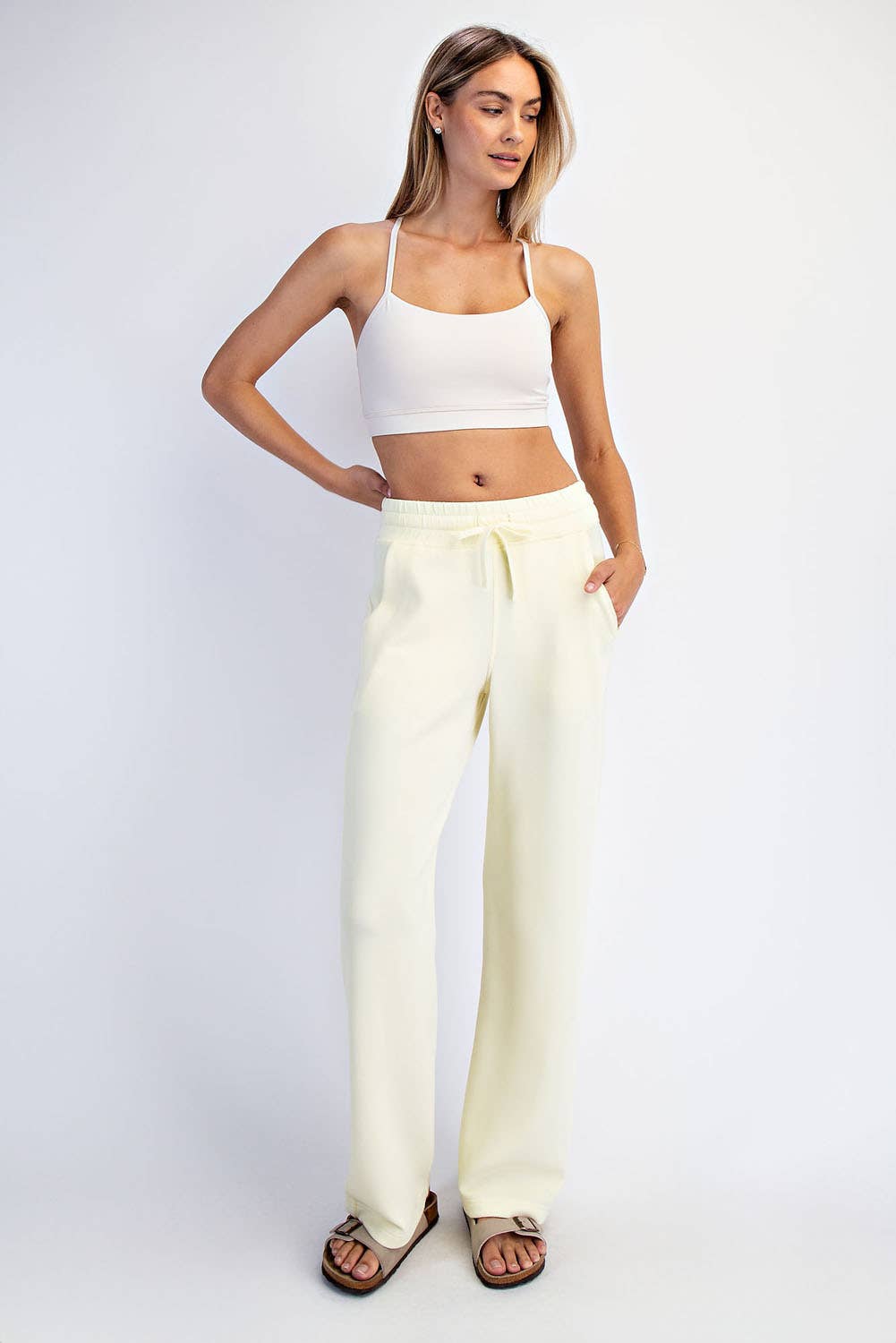 RAE MODE MODAL SCUBA STRAIGHT PANT - SAGE LEAF