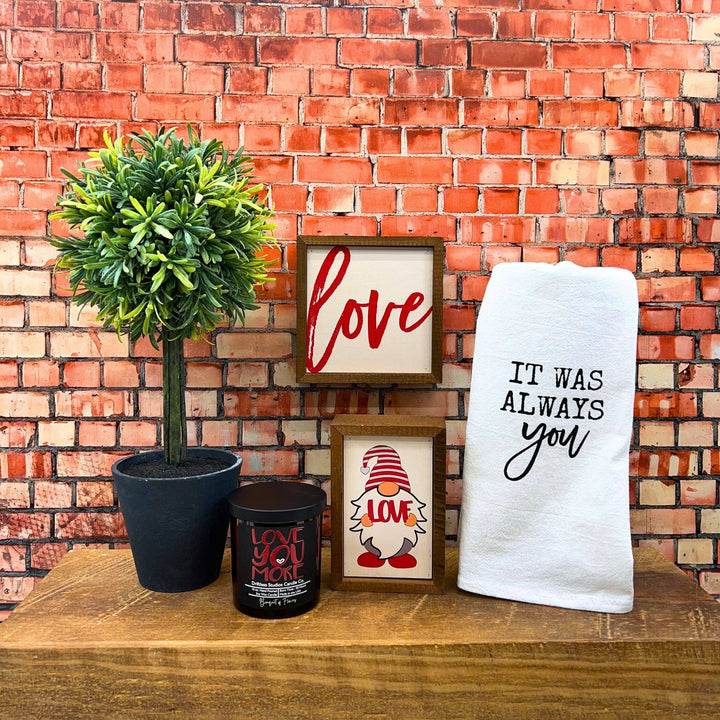 Love you more Valentines Farmhouse Candle - Valentines Gifts