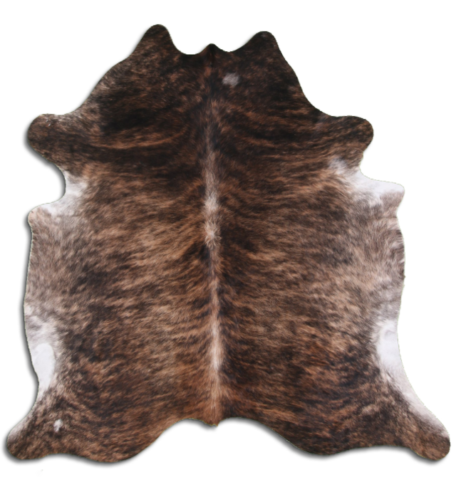 A Grade - Medium Dark Brindle  - Brazilian Cowhide Rug