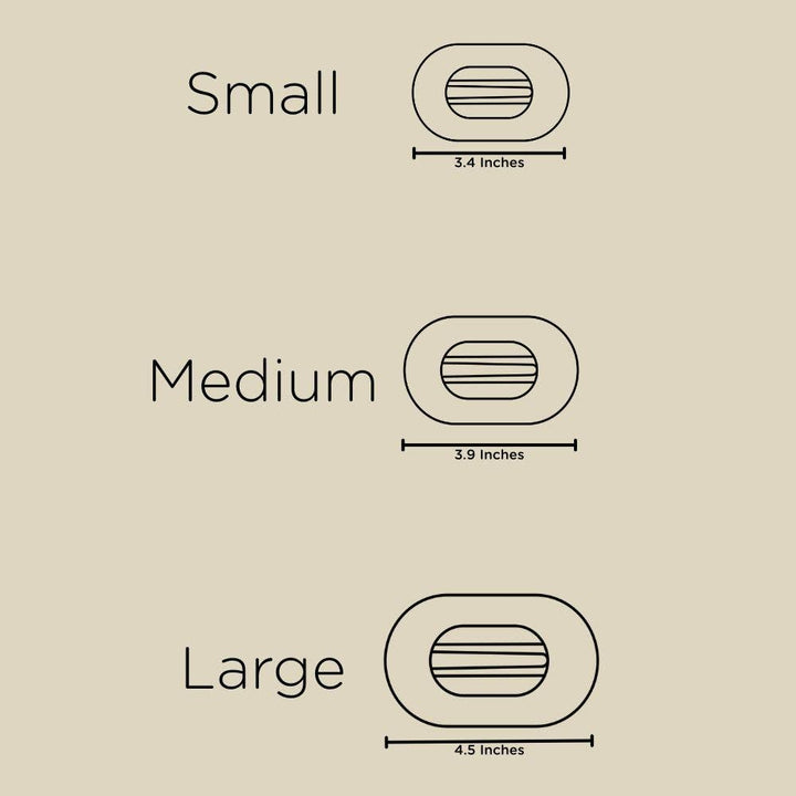 Flat Round Hair Clip | Small | Candy Cane Crush