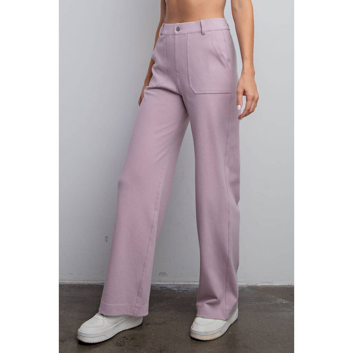 RAE MODE COTTON STRETCH TWILL WIDE PANTS - 2 COLORS