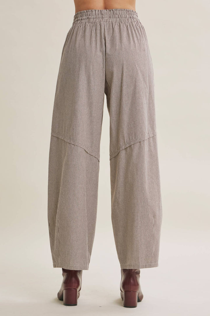 Everyday Favorite Striped Barrel Pants – 3 Colors