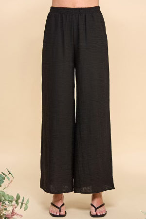 Wide Leg Dress Pant - Black