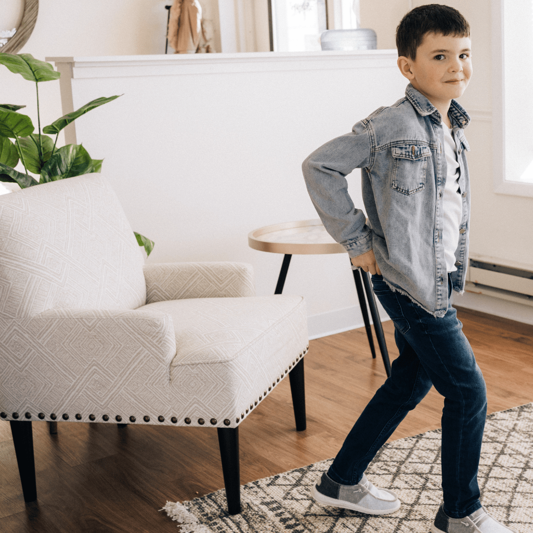 Better Together Raw Hem Denim Jacket - Kids