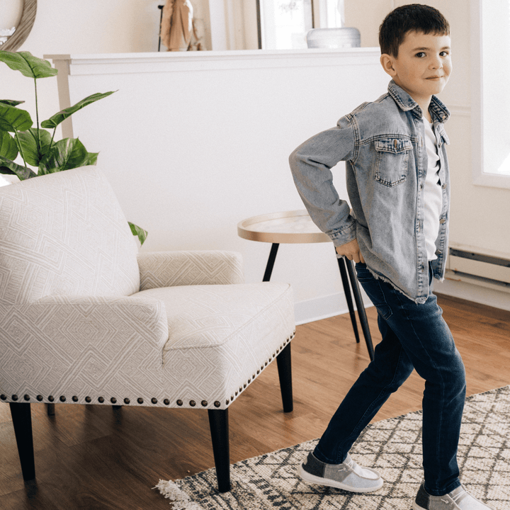 Better Together Raw Hem Denim Jacket - Kids