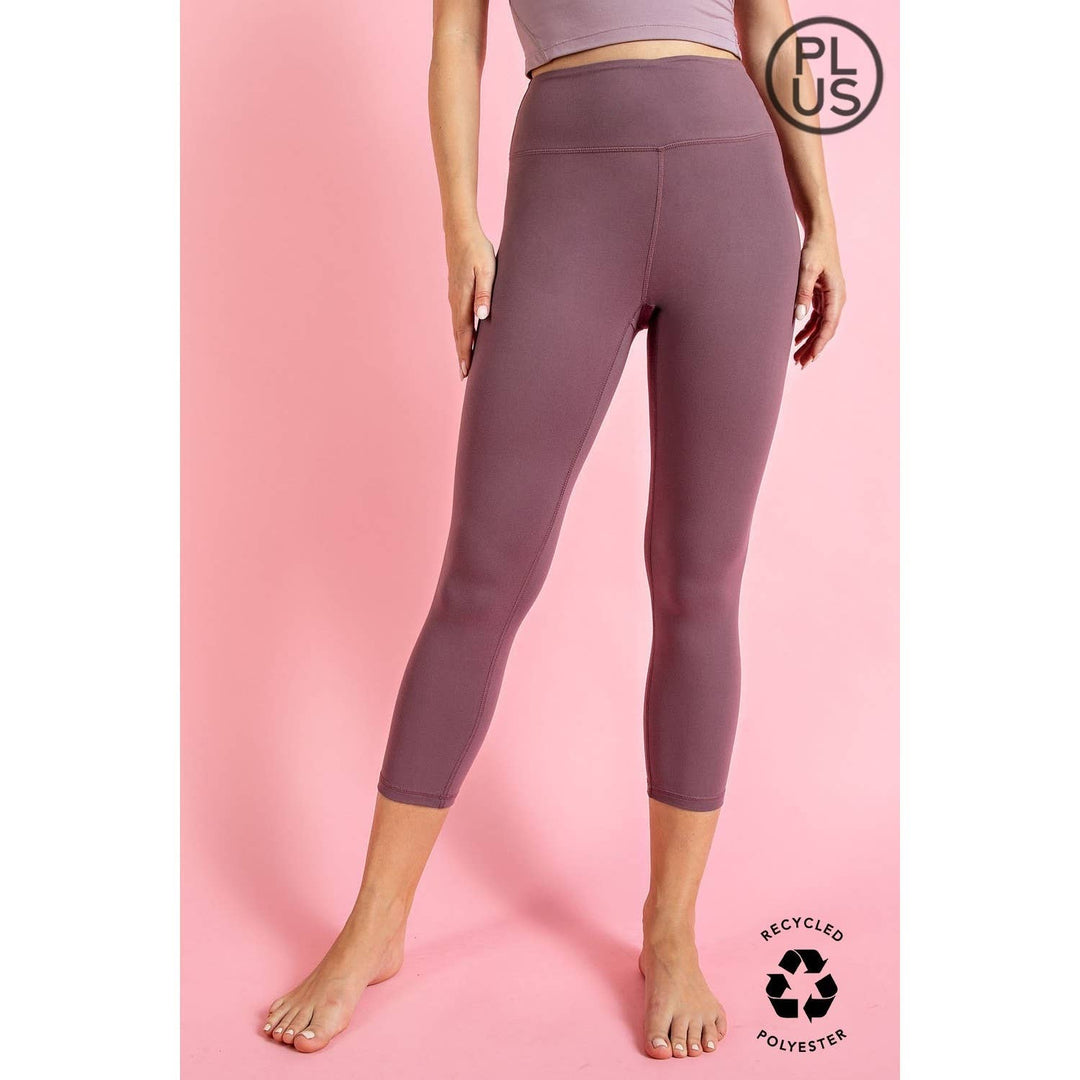 RAE MODE PLUS SIZE CAPRI YOGA LEGGINGS - 5 COLORS