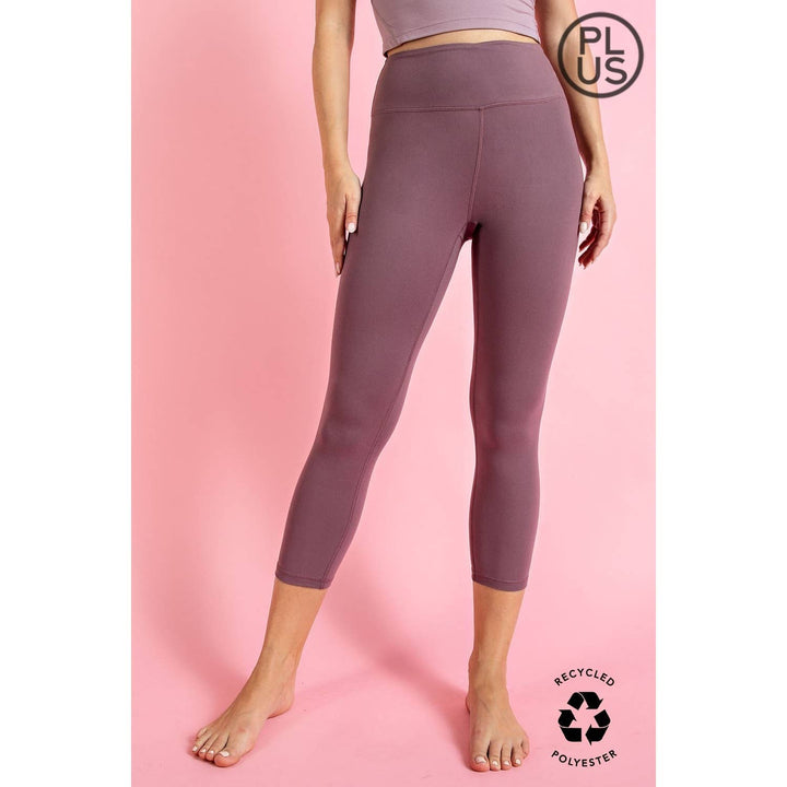 RAE MODE PLUS SIZE CAPRI YOGA LEGGINGS - 5 COLORS