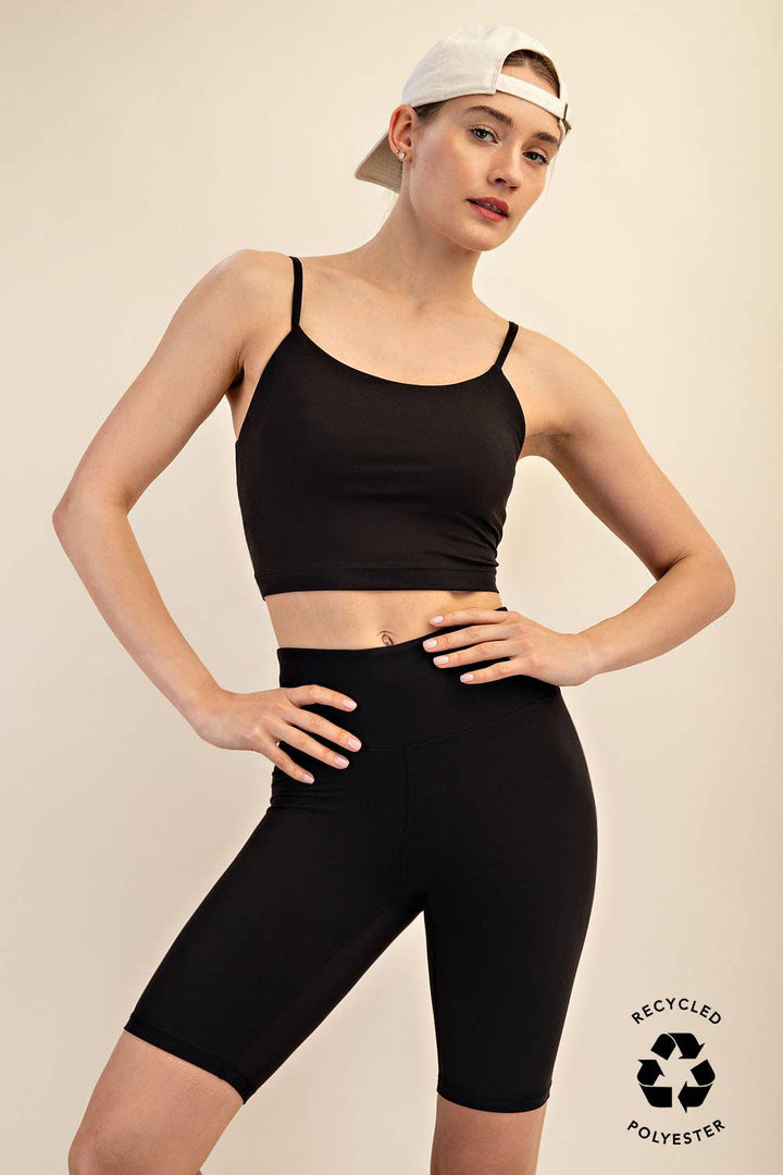 RAE MODE BUTTER YOGA BIKER SHORTS - TERRACOTTA