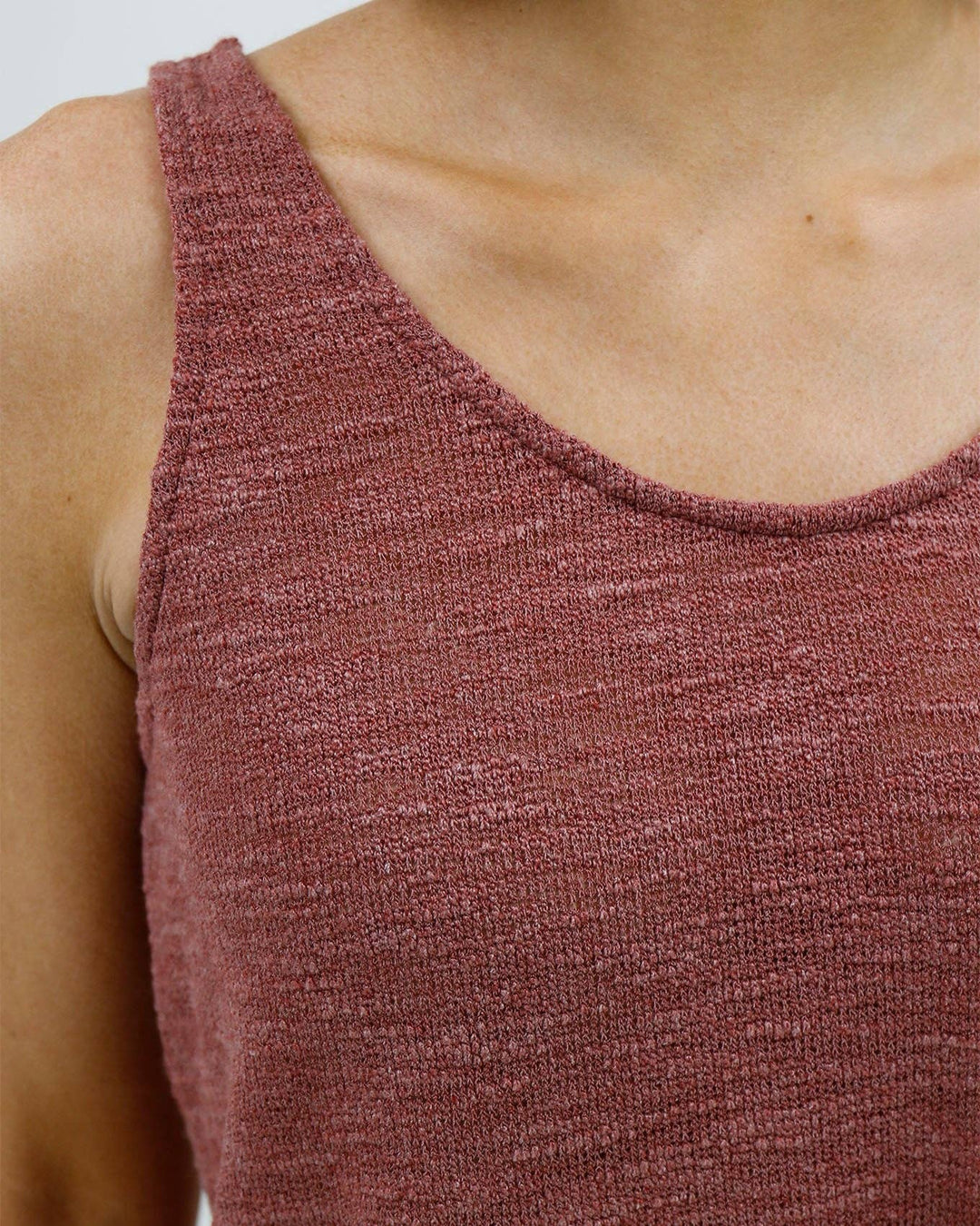 Grace and Lace Light Weight Sweater Tank in Copper