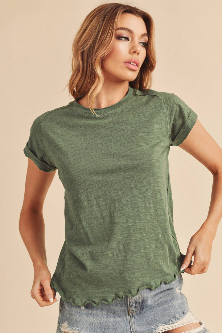 The Gwen Tee - Bamboo Green