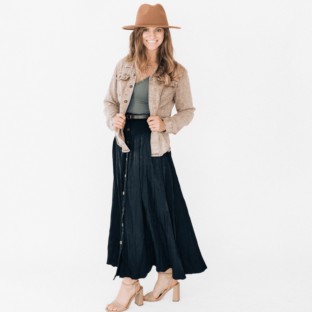 Brown Denim Jacket - Adult