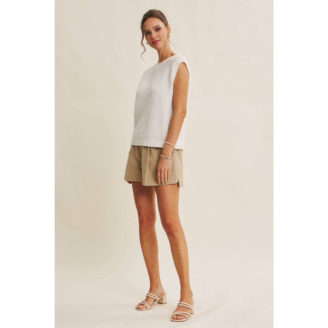 Weekend in Tuscany Open-Knit Sweater Top – 3 Colors