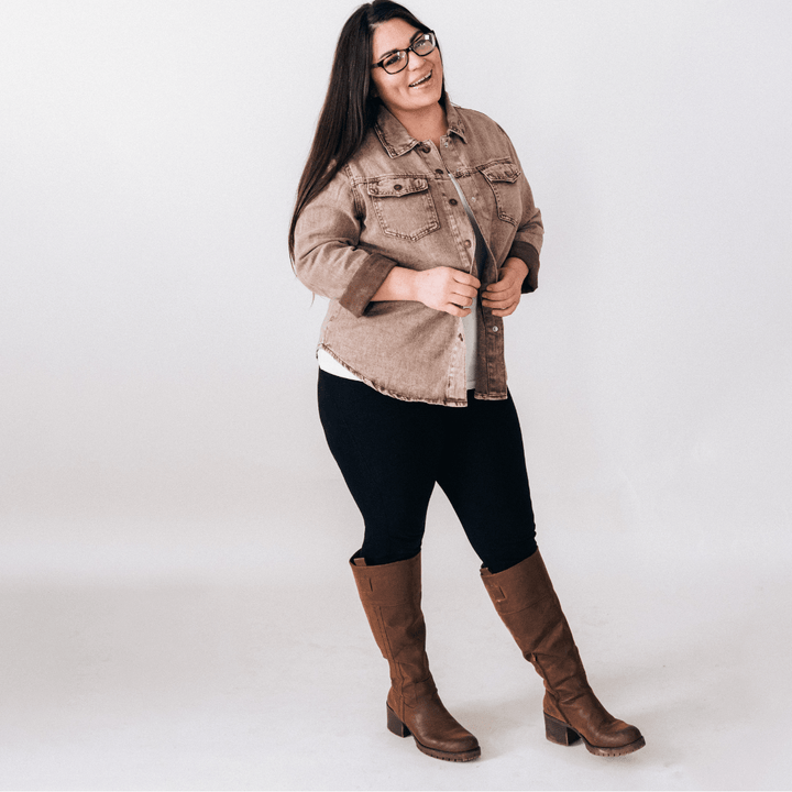 Brown Denim Jacket - Adult