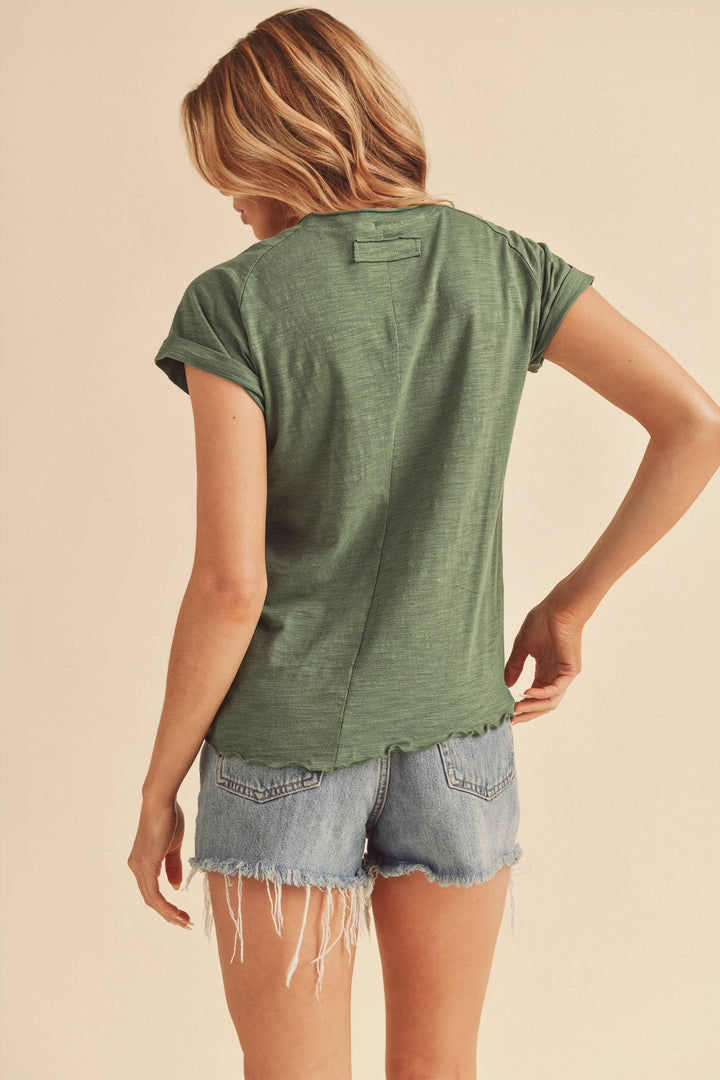 The Gwen Tee - Bamboo Green