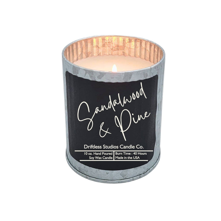 Sandalwood & Pine Tin Candles Rustic Home Decor