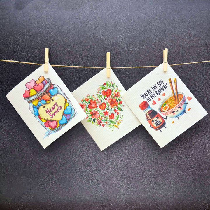 Soy to my Ramen Funny Swedish Dishcloth - Valentines Gift