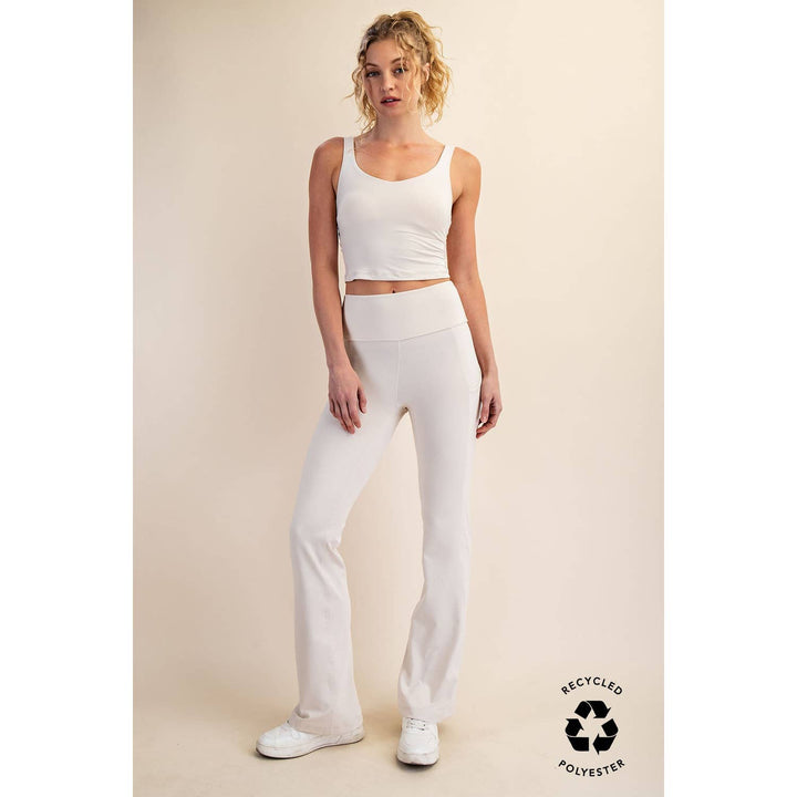 RAE MODE RECYCLED BUTTER FLARED LEGGINGS - TRUE RED