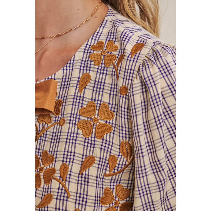 Country Charm Embroidered Blouse