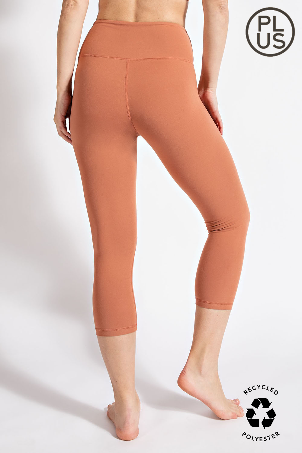 RAE MODE PLUS SIZE CAPRI YOGA LEGGINGS - 5 COLORS