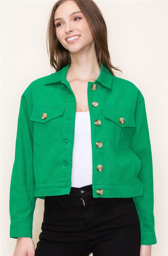 Green Denim Jacket