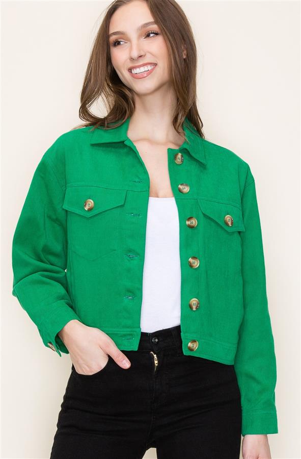 Green Denim Jacket