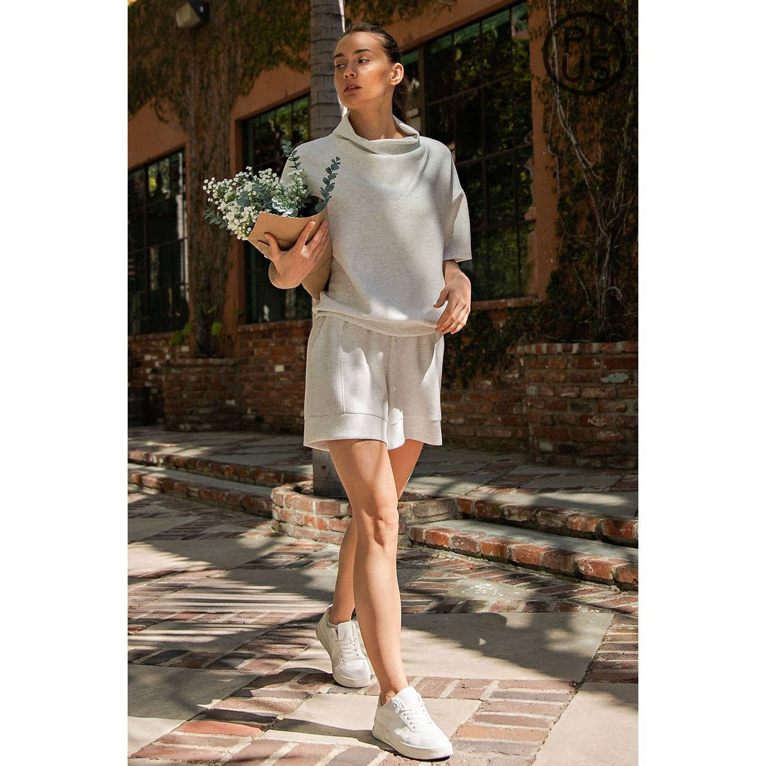 RAE MODE PLUS SIZE MODAL SCUBA CASUAL SHORT