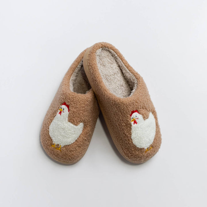 AFC Brown Chicken Slippers- Adult