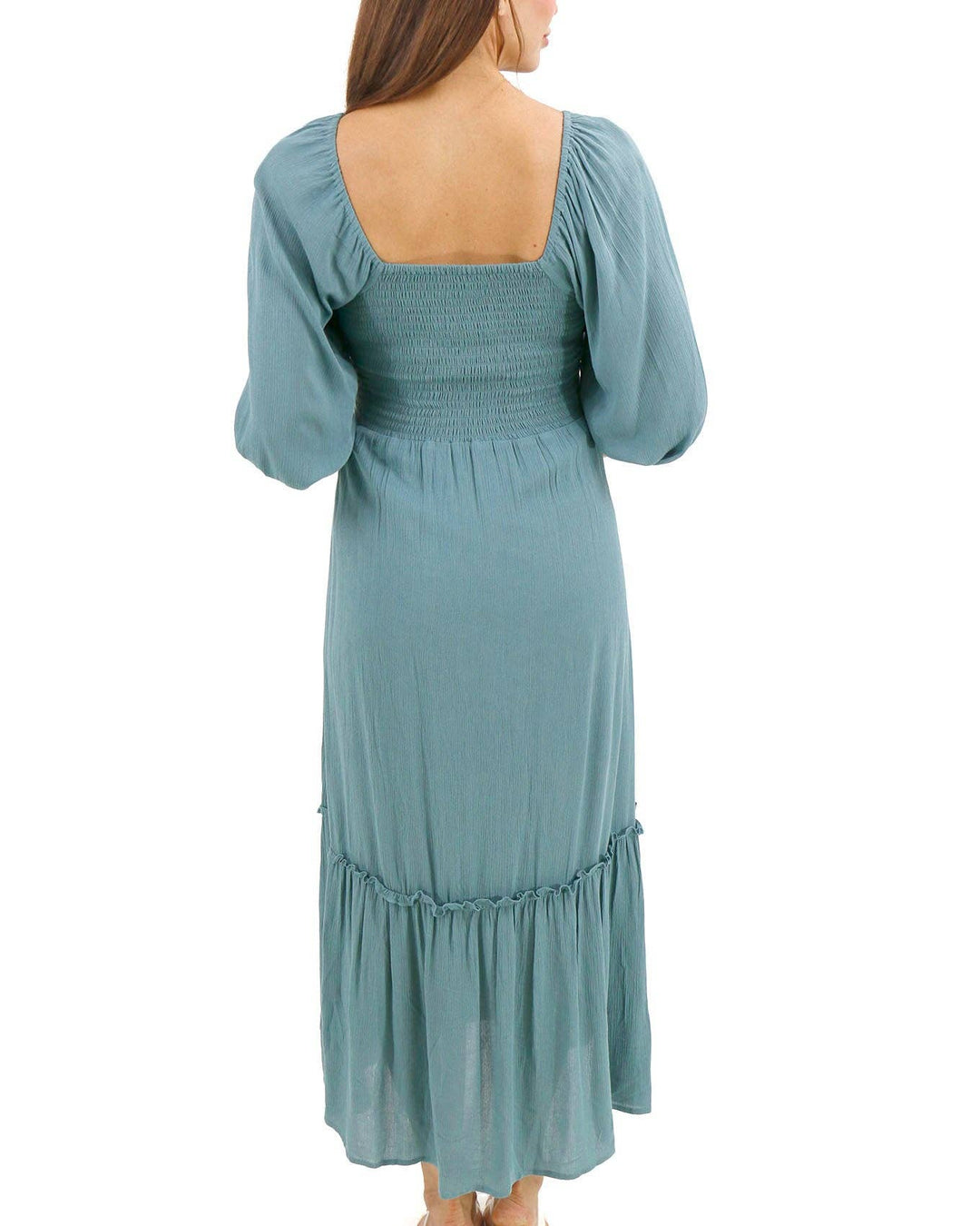 Destination Maxi Dress In Mineral Blue