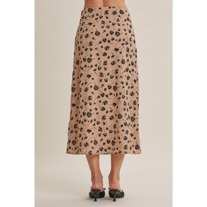 Midnight in Paris Floral Lace Midi Skirt