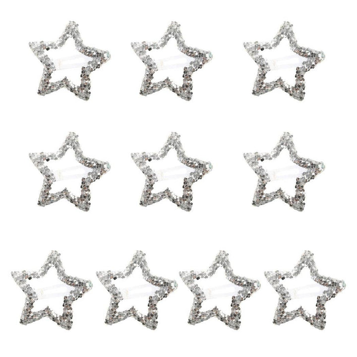 Game Day Star Barrette Set - Silver