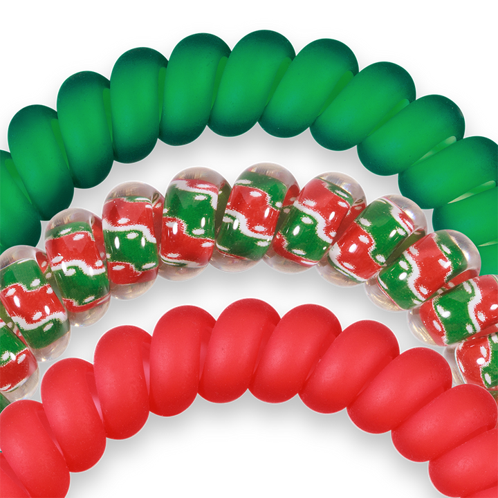 Spiral Hair Coils | Small | Naughty or Nice Hair Ties