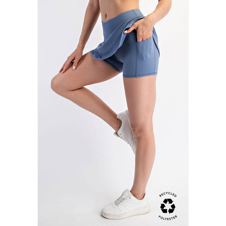 RAE MODE BUTTER SKORT - SMOKED SPRUCE