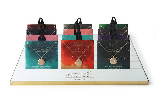 Soul Stacks Star Sign Pendant Necklaces - 12 zodiac Signs Available