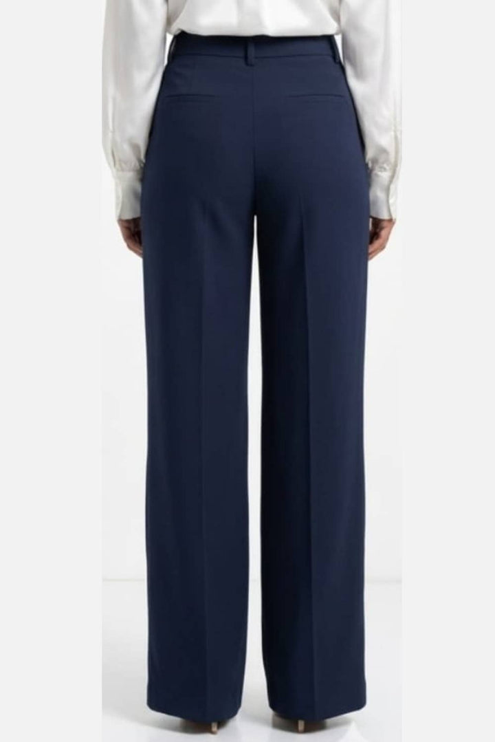 Zac & Rachel Wide Leg Belted Pants - Celebration Navy