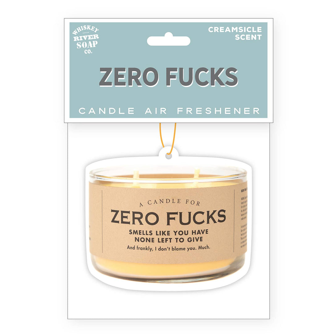 Zero Fucks Air Freshener | Funny Car Air Freshener