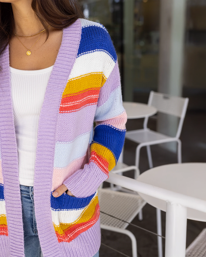 Colorblock Cardigan in Multi