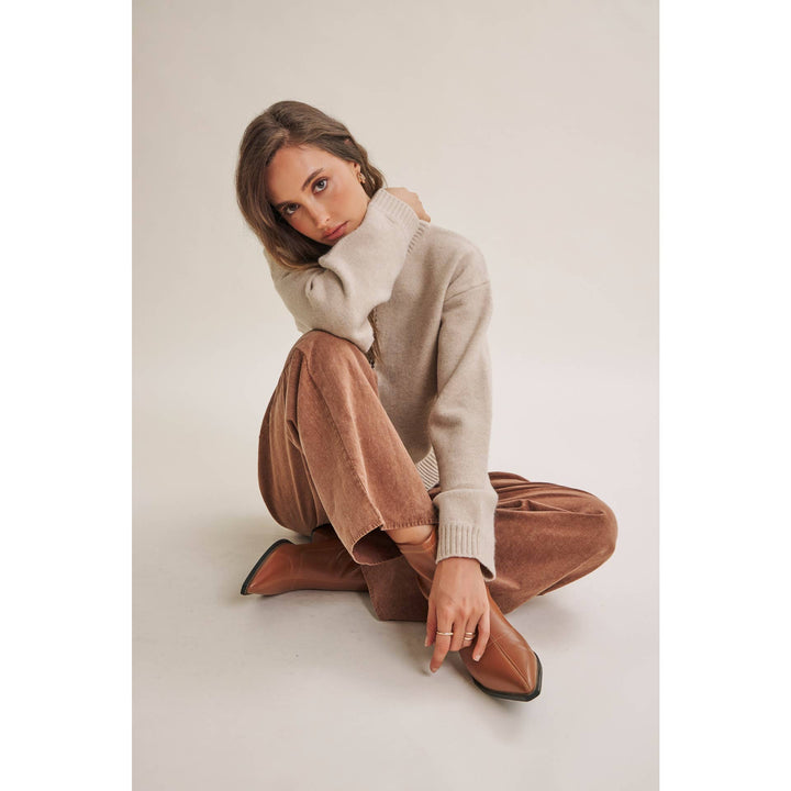 Easy Does It Mineral Wash Wide-Leg Pants - Vintage Camel