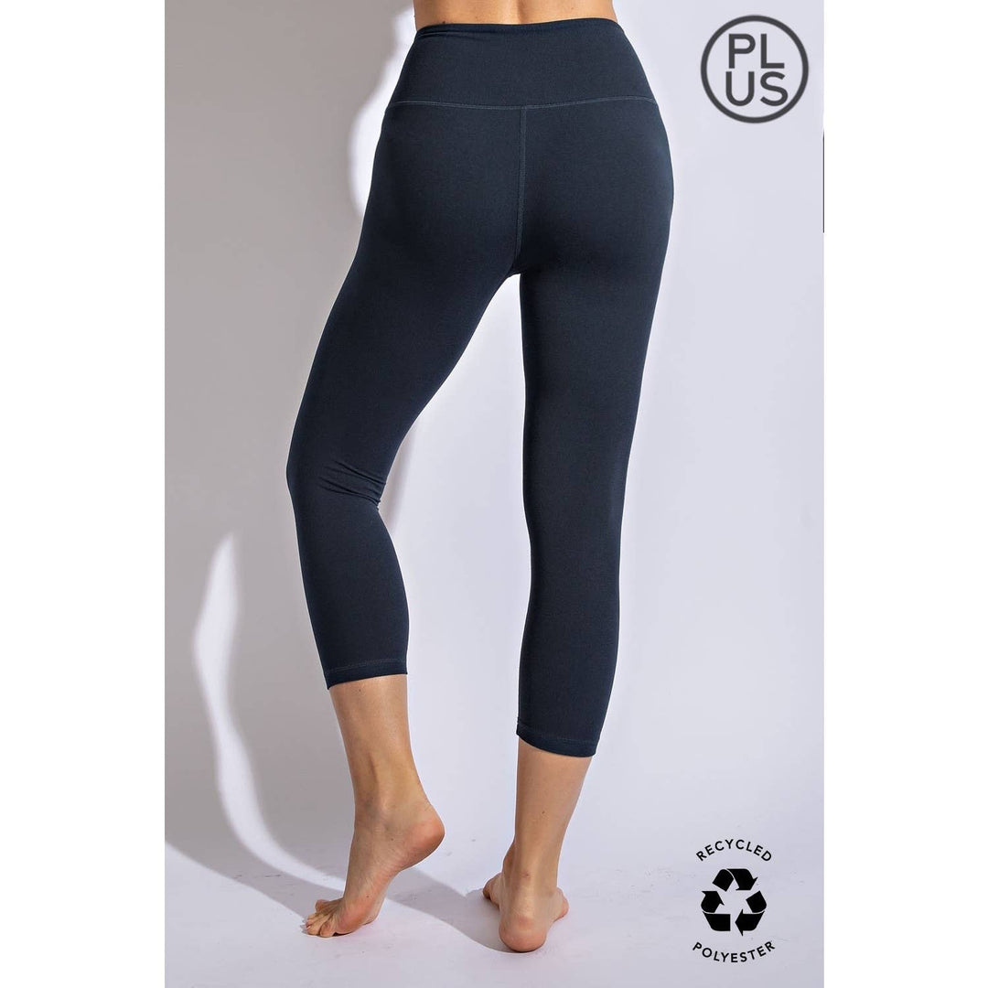 RAE MODE PLUS SIZE CAPRI YOGA LEGGINGS - 5 COLORS