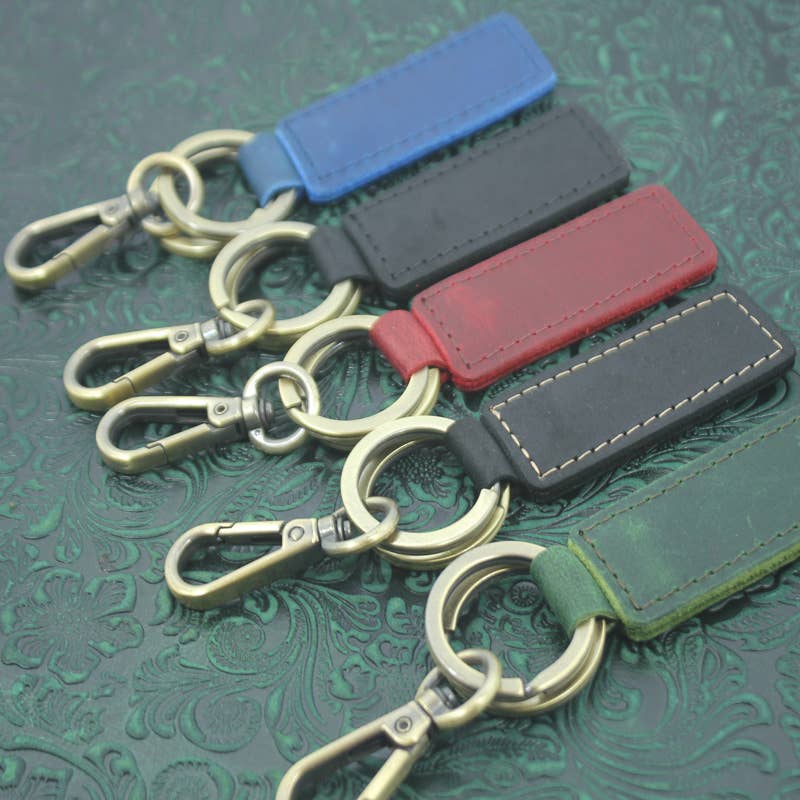 Stapleton, Nebraska Est 1912 - Genuine Leather Keychain - 7 colors!