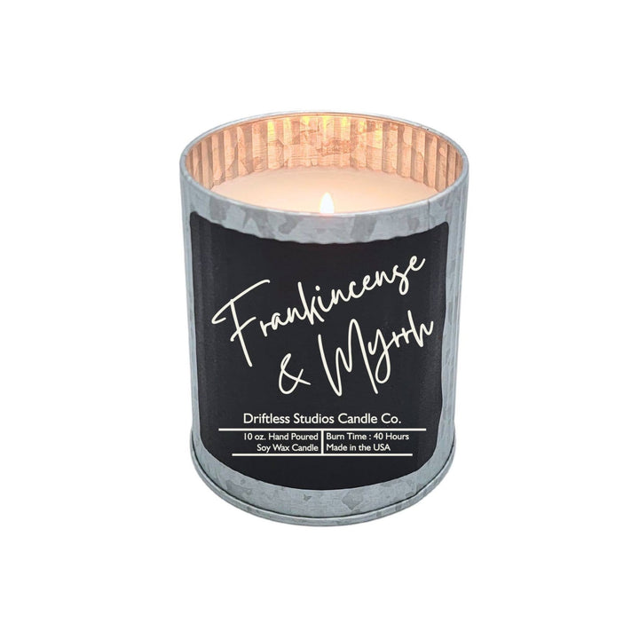 Frankincense & Myrrh Candle Rustic Farmhouse Holiday Candles