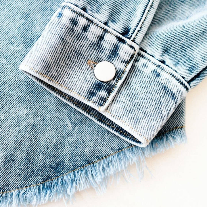 Better Together Raw Hem Denim Jacket - Womens