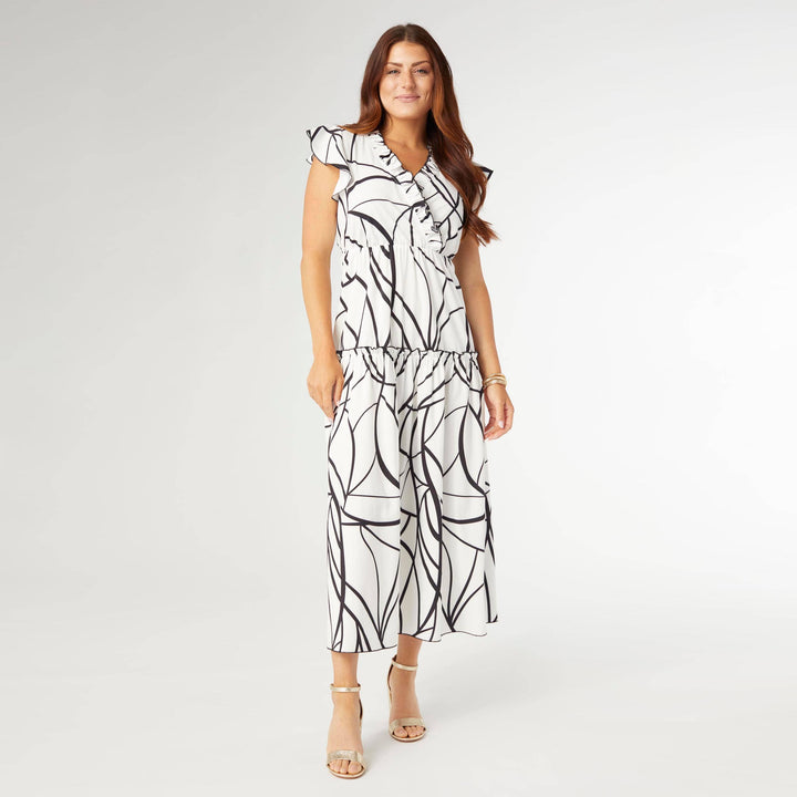 Finley Cap Sleeve Ruffle Tiered Maxi Dress