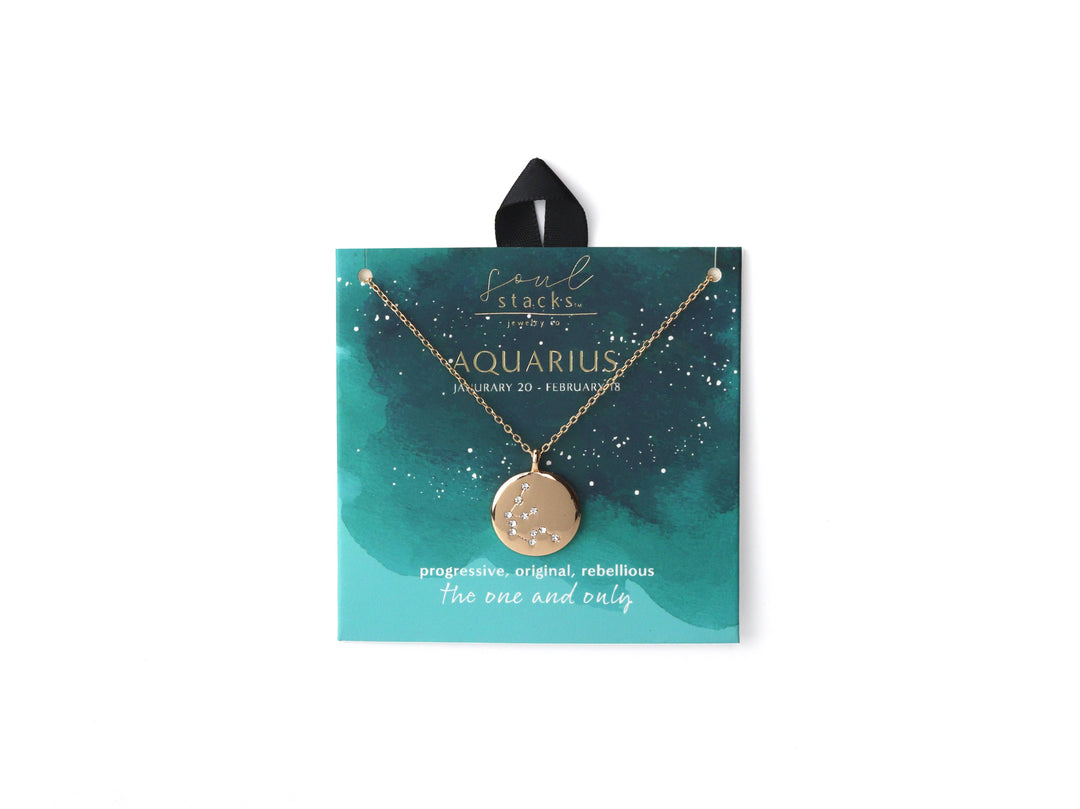 Soul Stacks Star Sign Pendant Necklaces - 12 zodiac Signs Available
