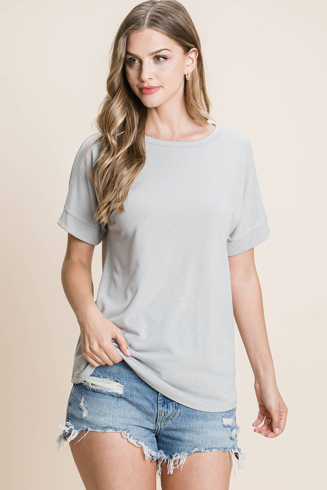 Everyday Essential Relaxed Fit Tee - Grey
