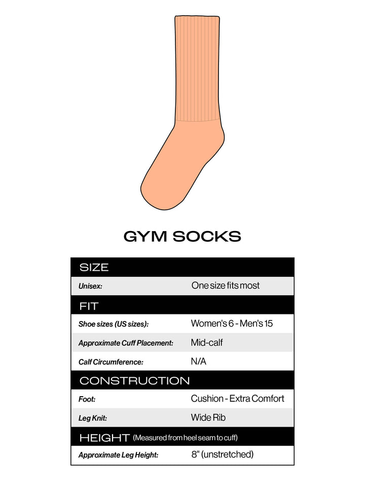 Clean Feet Dirty Mind Gym Crew Socks