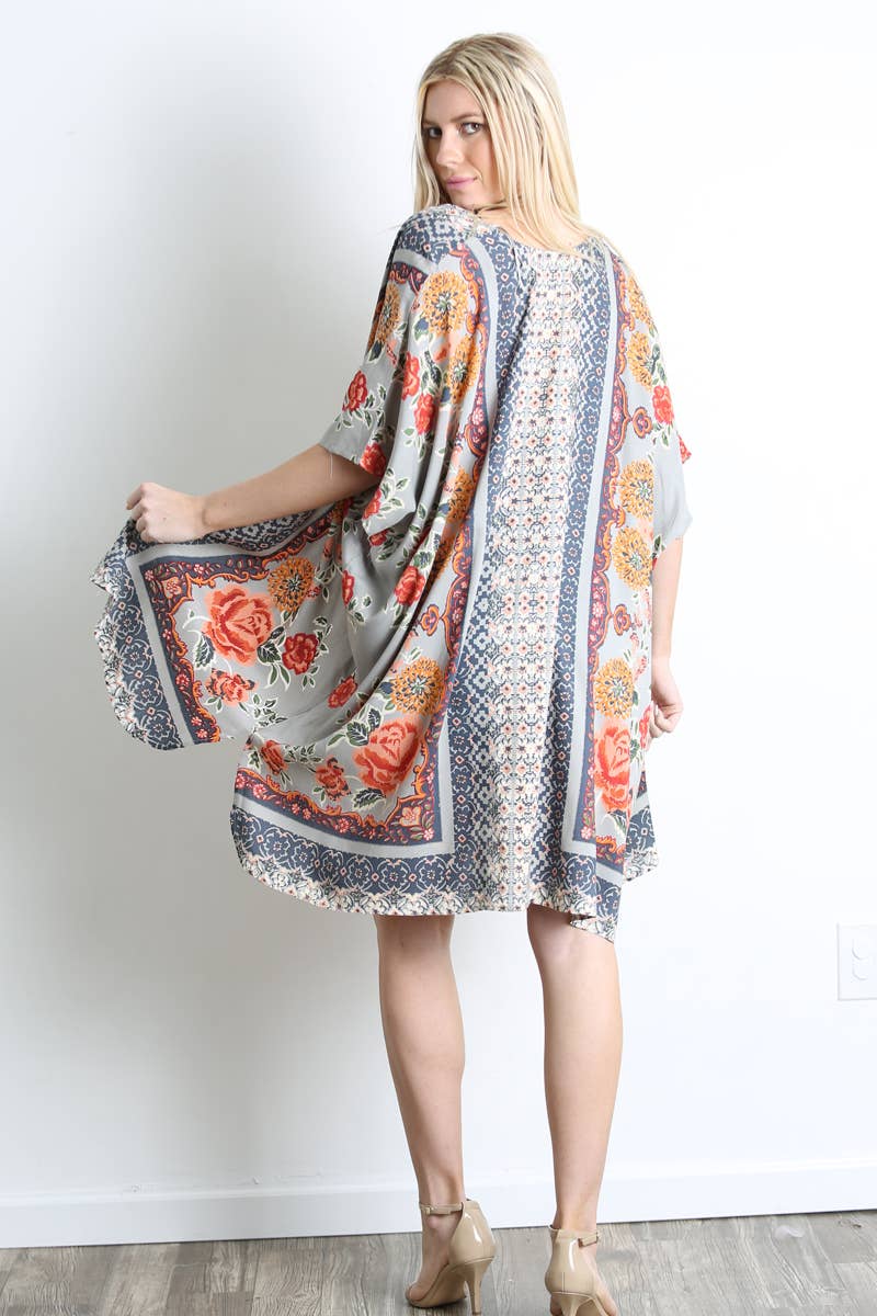 Boho Bloom Lightweight Kimono - 2 COLORS