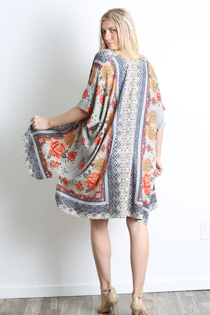 Boho Bloom Lightweight Kimono - 2 COLORS