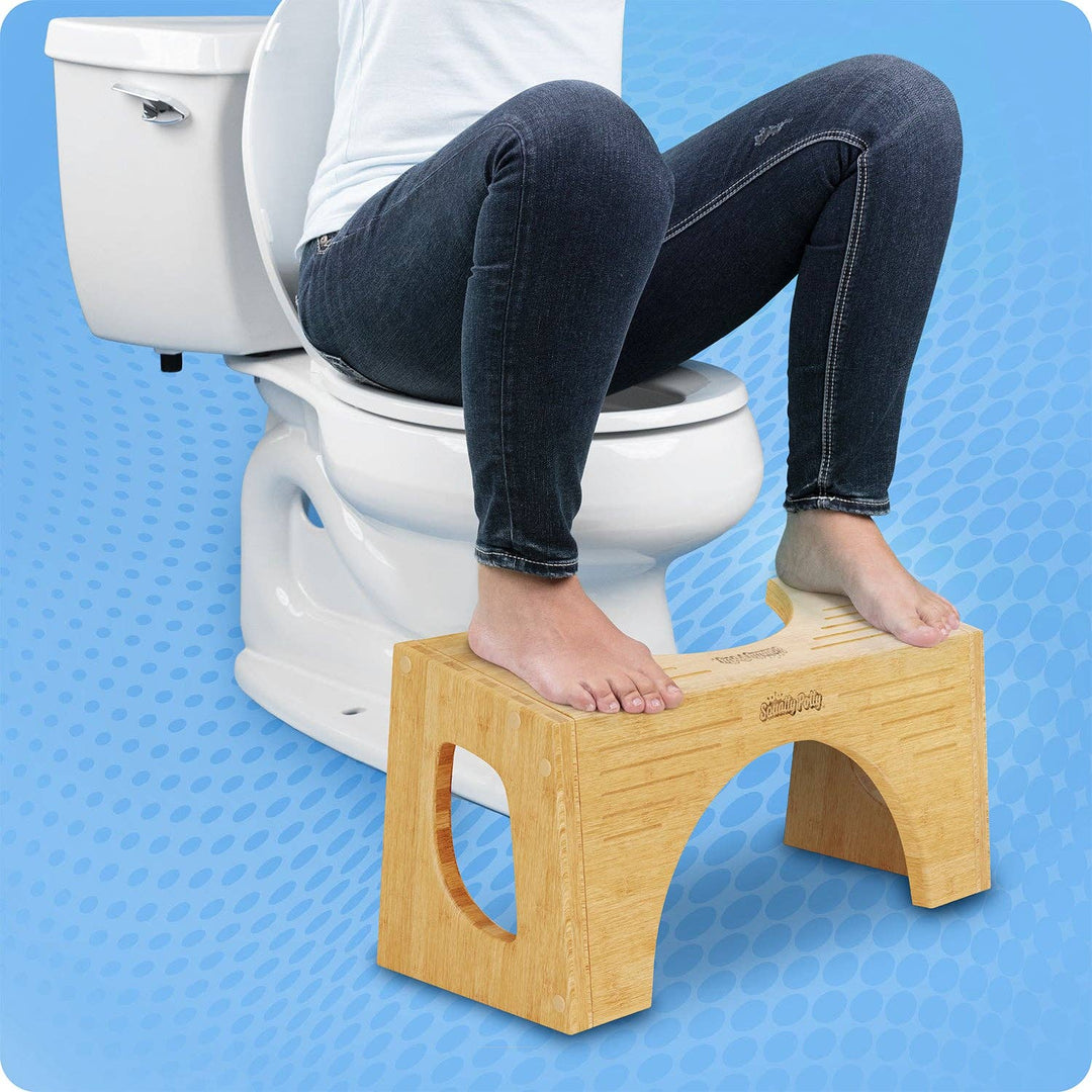 Squatty Potty Bamboo Flip 7 & 9" Toilet Stool
